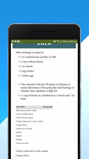 Android application Eat Well screenshort