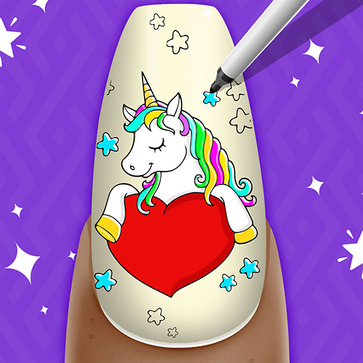 Nail Art Salon Coloring Book Laai af op Windows