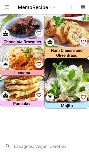 Android application MemoMiam screenshort