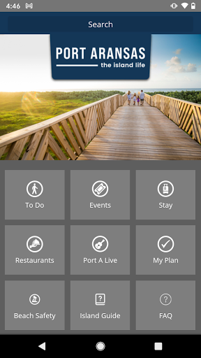 Screenshot of Visit Port Aransas