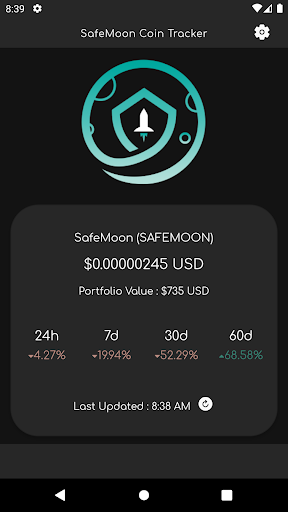 Android application Portfolio Analysis for SafeMoo screenshort