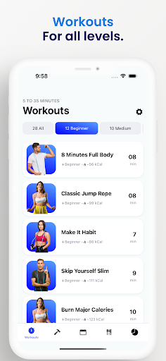 Screenshot of Jump Rope Challenge App