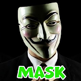 Anonymous photo masks icon