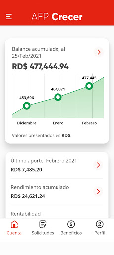 Android application AFP Crecer RD screenshort