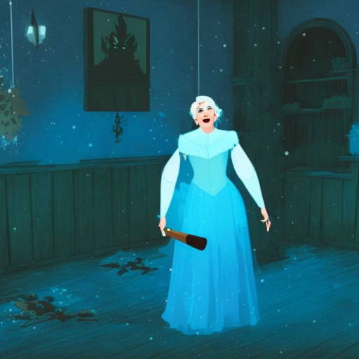 Ice Queen Frozen Scary House 3