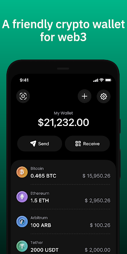 Android application CoinInn wallet screenshort