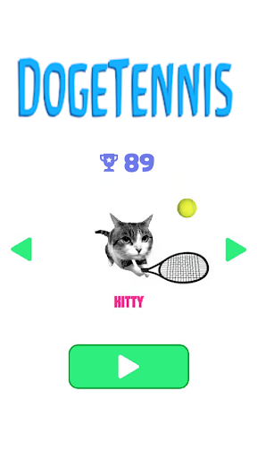 Android application Cat Dog Tennis Games screenshort