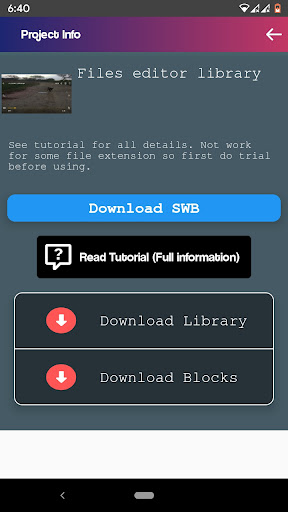 Sketchware SWB Projects Screen 3