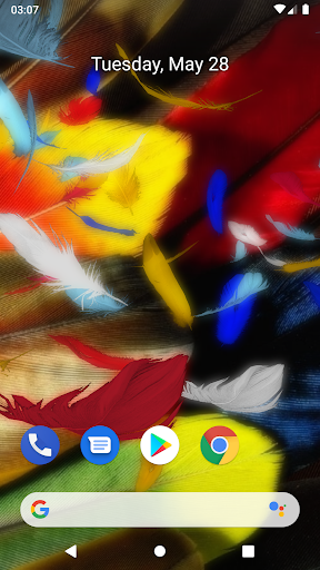 Feathers 3D live wallpaper Screen 3