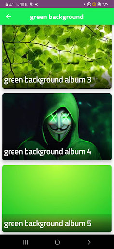 green background Screen 2