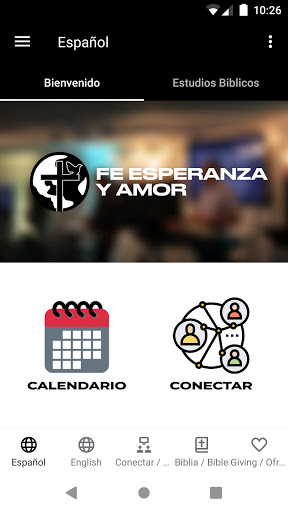 Android application Templo Fe Esperanza y Amor screenshort