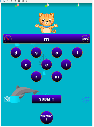 Spelling Learning Screen 2