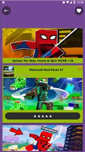 Spider No Way Home MCPE Mod