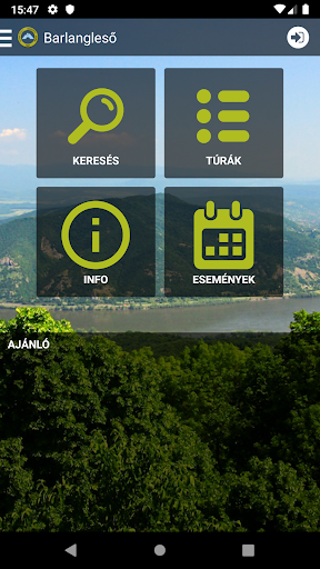 Android application Barlangleső screenshort