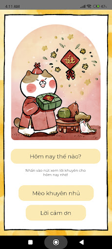 Android application Hôm nay thế nào? screenshort