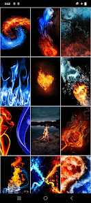 Captura de Pantalla 12 Fondos de Fuego y Agua android