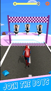 Spider Runner | vs Skibidi Man 1.1 APK + Мод (Unlimited money) за Android