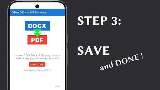 Offline DOCX to PDF Converter