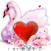 Love Swans Live Wallpaper