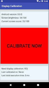 Snímek obrazovky Display Calibration Pro