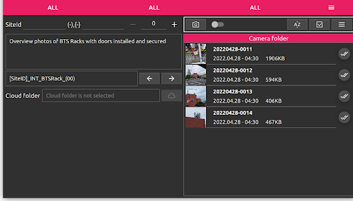 Android application cpsPhotoPack screenshort