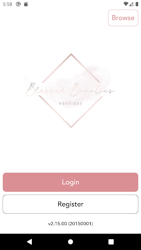 Android application Blessed Beauties Boutique screenshort