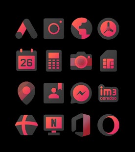 Radiant - екранна снимка на пакет с икони