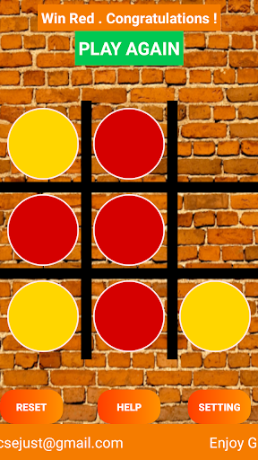 Tic Tac Toe Game Screen 3