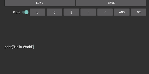 Basic Android IDE Screen 2