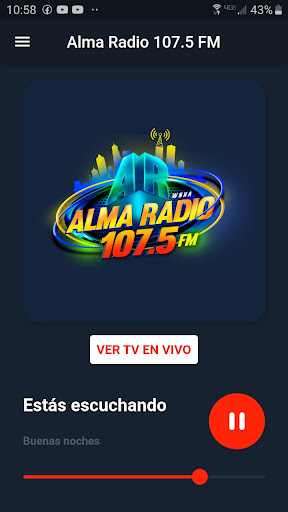 Android application Alma Radio 107.5 FM screenshort