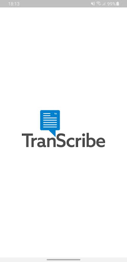 Android application TranScribe screenshort