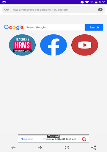 HRMS Browser Screen 3