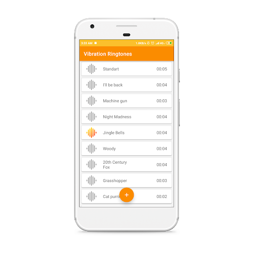 Android application Custom Vibration Ringtones screenshort
