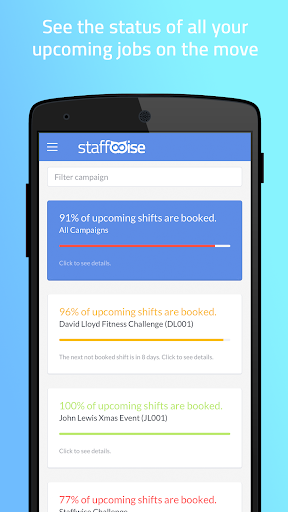 Android application Staffwise Agency screenshort