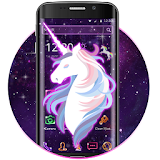 Galaxy Neon Star Unicorn Theme icon