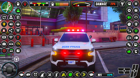 警察ジープ駐車ゲーム3Dのおすすめ画像2