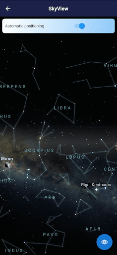 Stellar Catalogue Screen 2