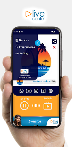 Web Rádio Litoral Sul Screen 2