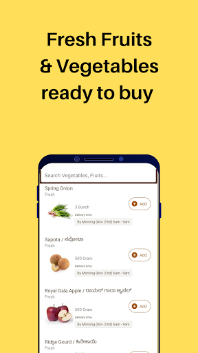 Prezo: Vegetables & Fruits Screen 2