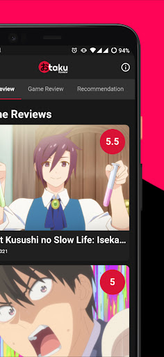 Android application The Otaku Review screenshort