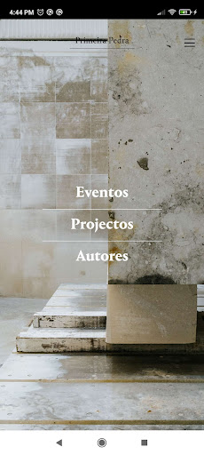 Android application Primeira Pedra screenshort
