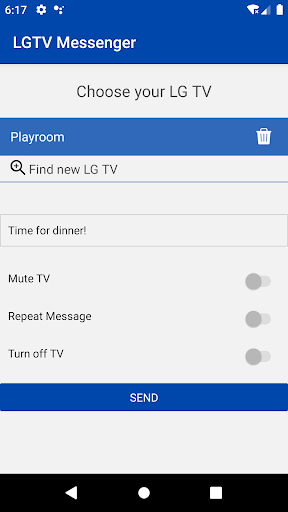 Android application LGTVMessenger - Message LGTV's screenshort