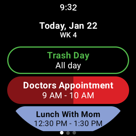 Calendar Pro for Wear OS screenshot 8