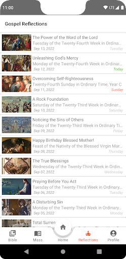 Catholic Mass Readings & Bible Screen 2
