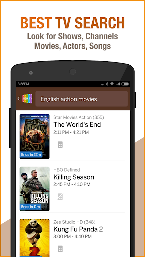 Sensy India TV Guide & Remote Screen 2