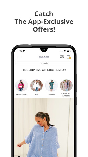 Android application Birch & Bell Boutique screenshort