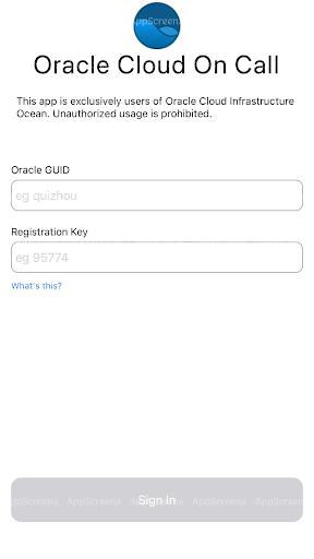 Screenshot of Oracle Cloud On Call