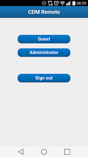 Android application CDM Remote screenshort