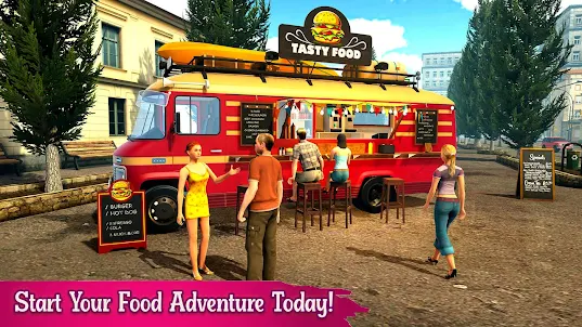 Street Food Truck Sumilator 3D