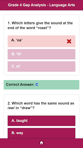 Grade 4 Language Arts Gap Screen 3